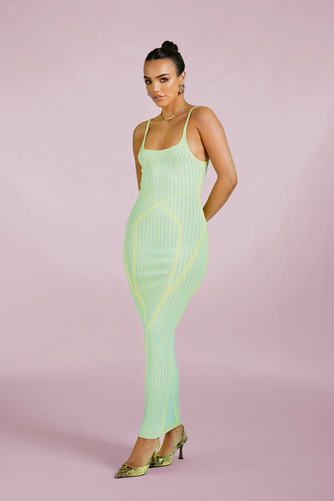 BODY CONTOUR KNIT CAPRI JUMPSUIT IN AFTERGLOW – Murci